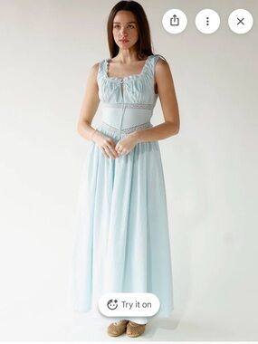 The Hip Eagle Darling Blue Midi Dress NWT